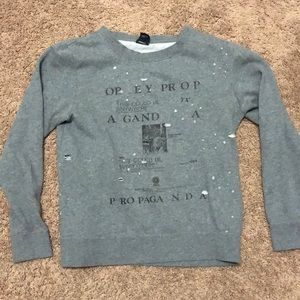 Distressed obey sweatshirt